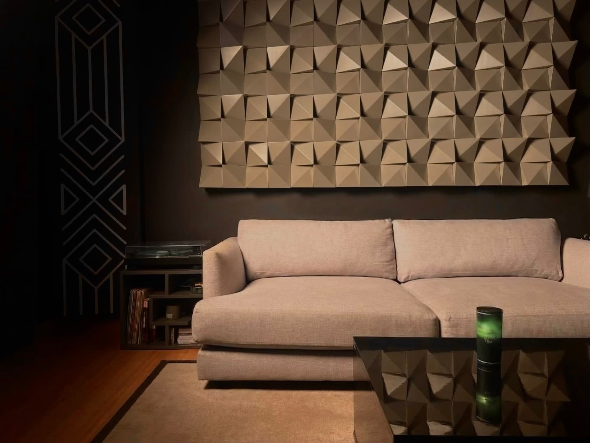 Lounge area with guitars