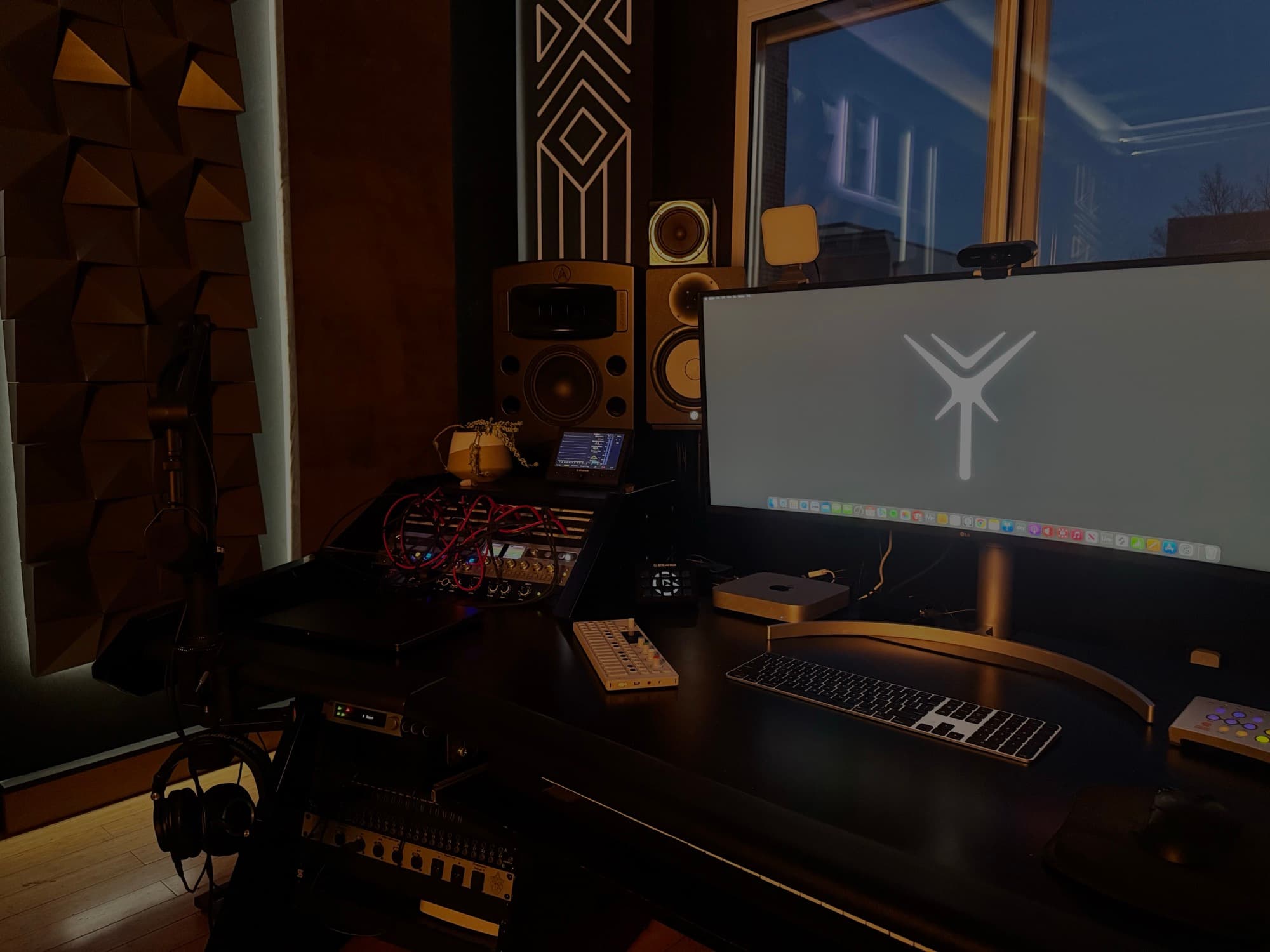 Studio overview with natural light