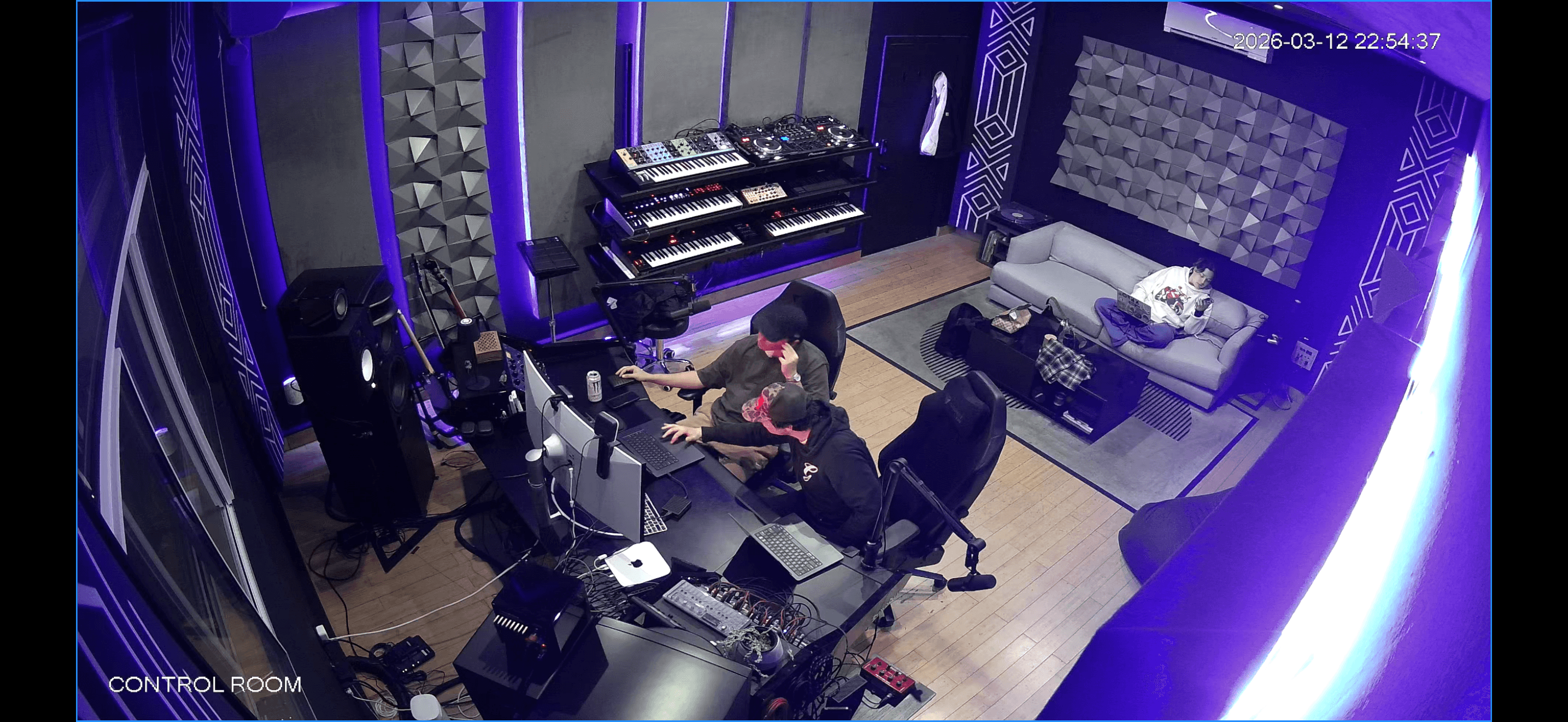 Live session at Antenna Studios control room